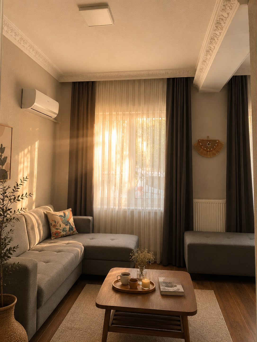 Gün batımında salon